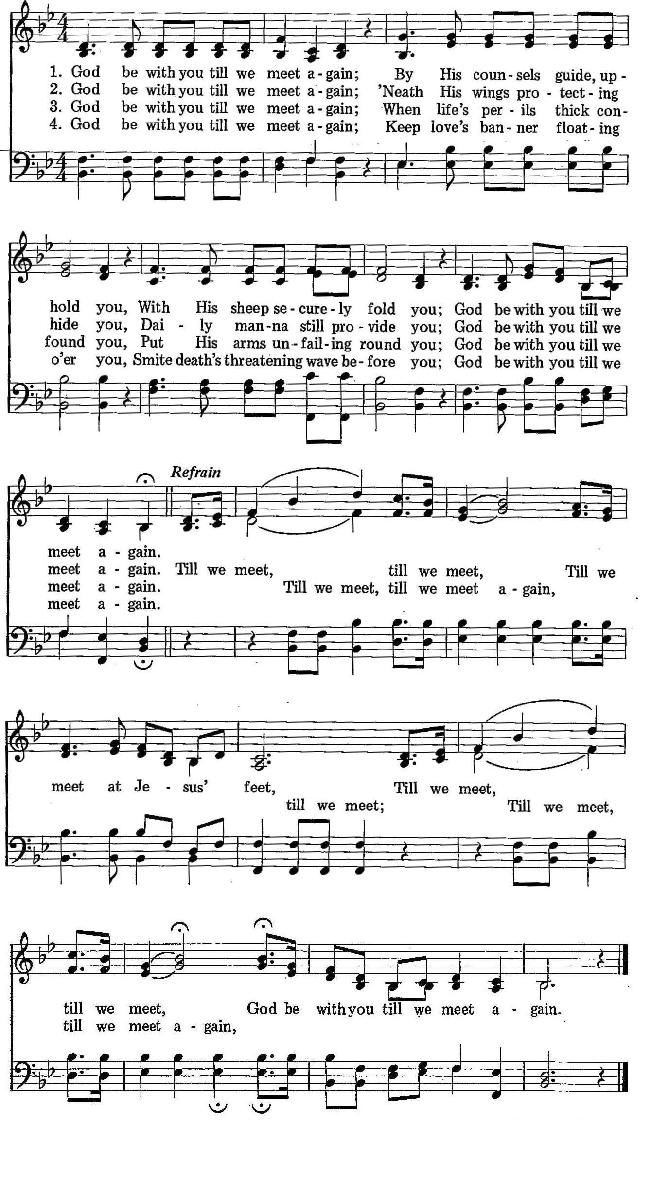 065 – God Be With You sheet music